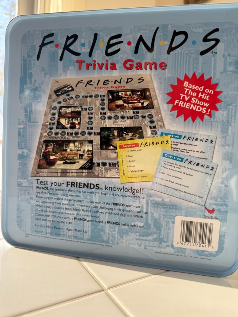 FRIENDS Trivia Board Game Collectors Cardinal Games TV Show 90s Y2K - Picture 4 of 13